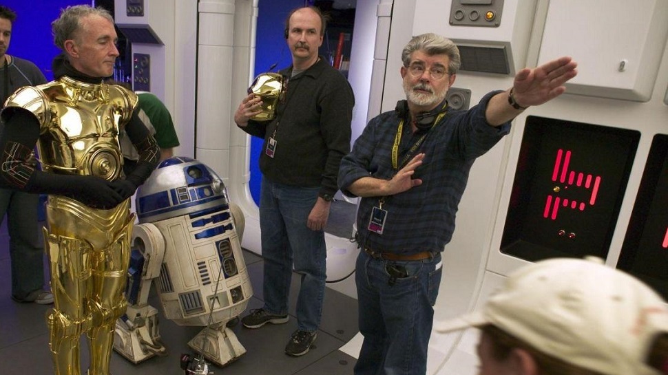 George Lucas and Anthony Daniels
